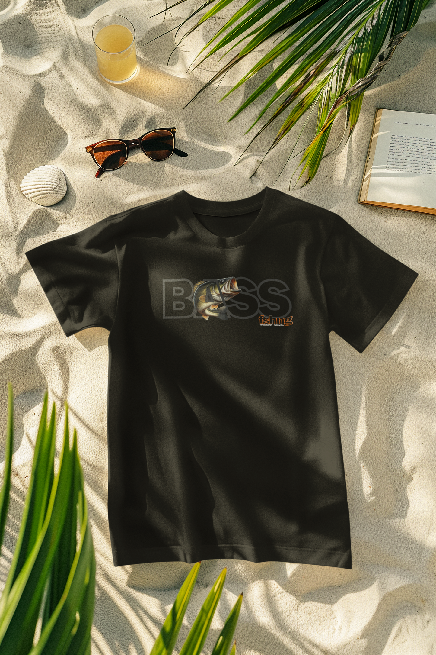 Bass Fish T-shirt by Fin and Claw Fishing Co.