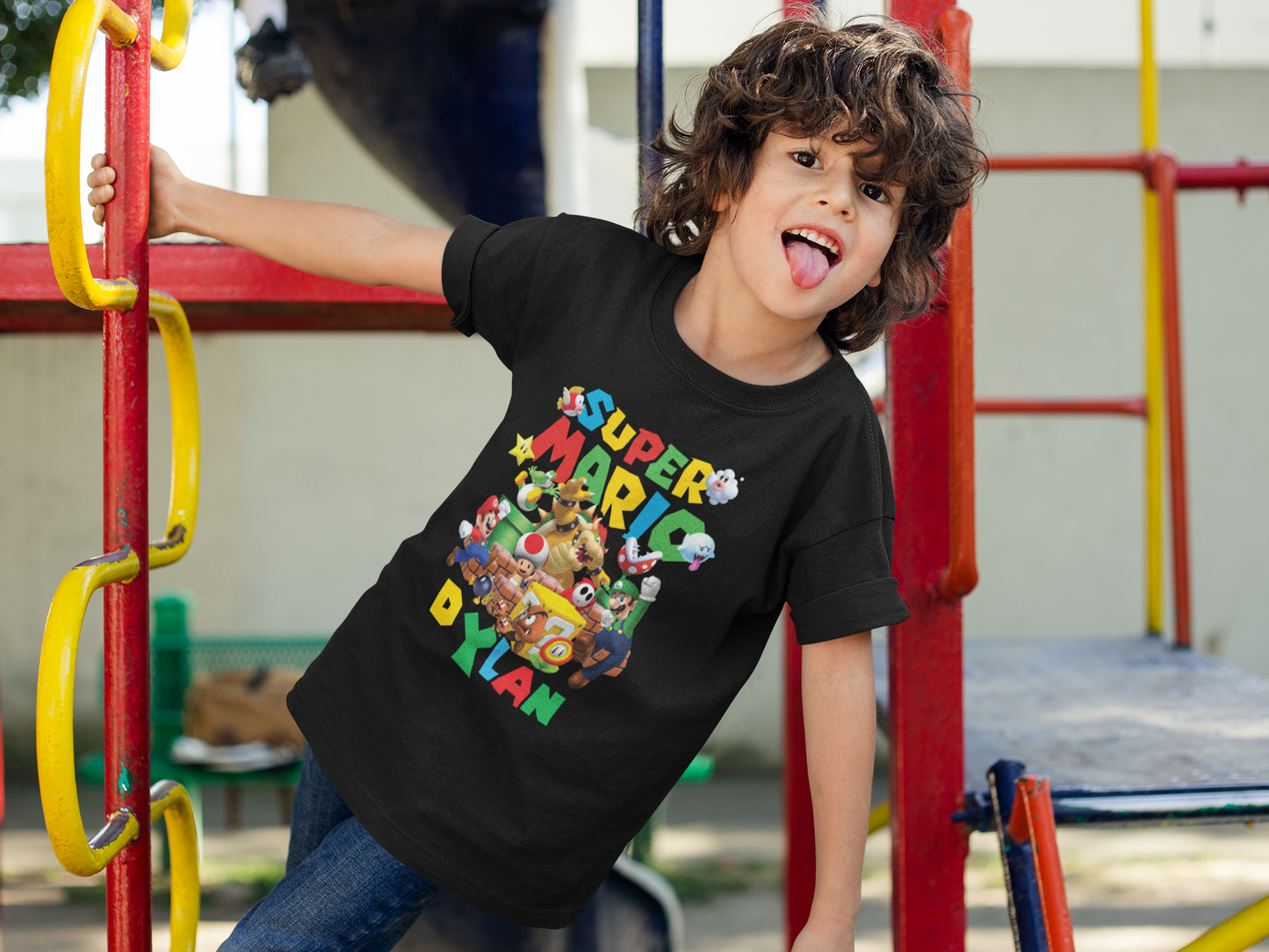 Personalized Super Mario Bros. Birthday Shirt