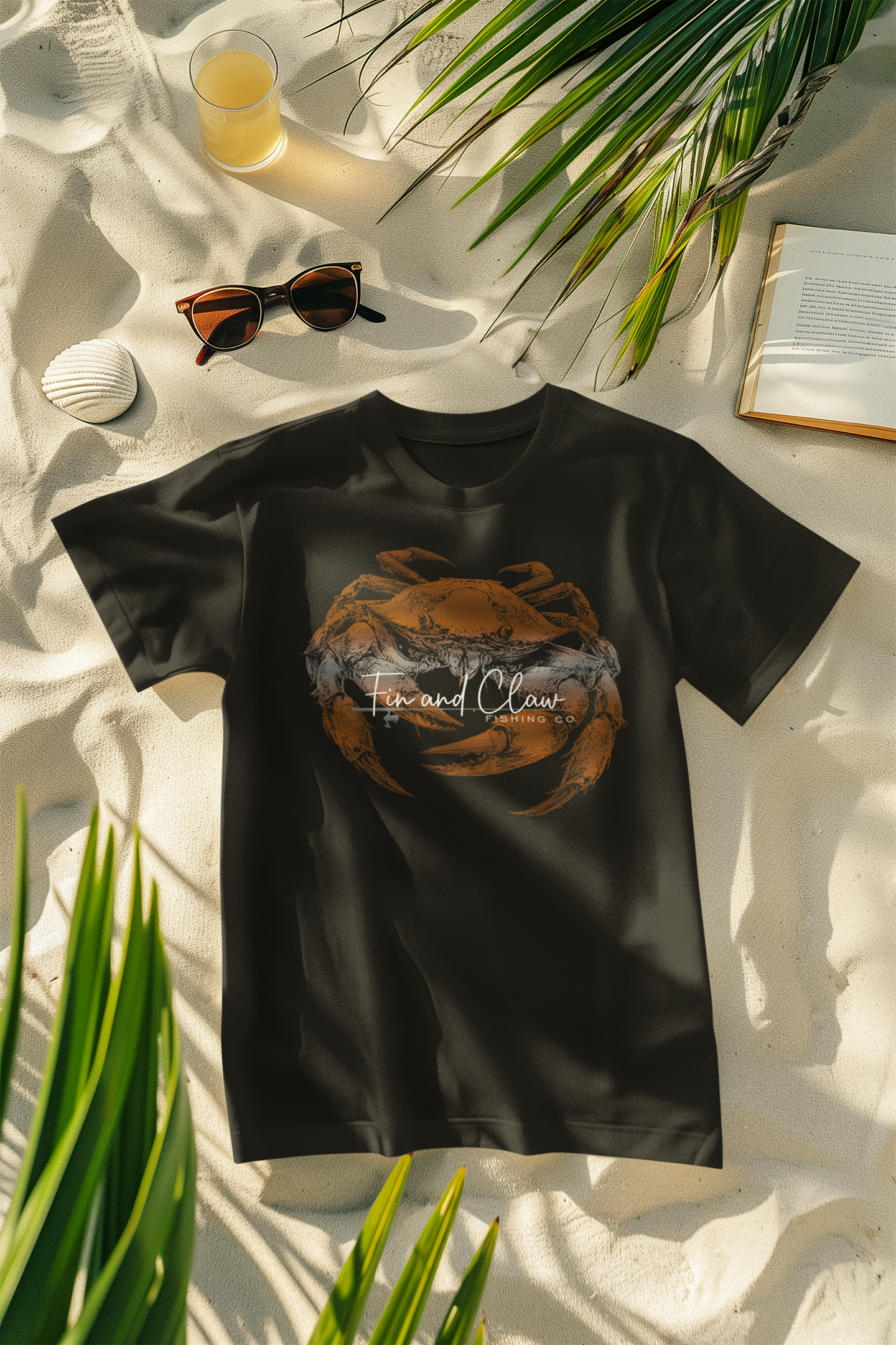 Dungeness Crab Unisex Graphic Shirt for Men and Women, Ocean Sea Life Apparel by Fin and Claw Fishing Co..
