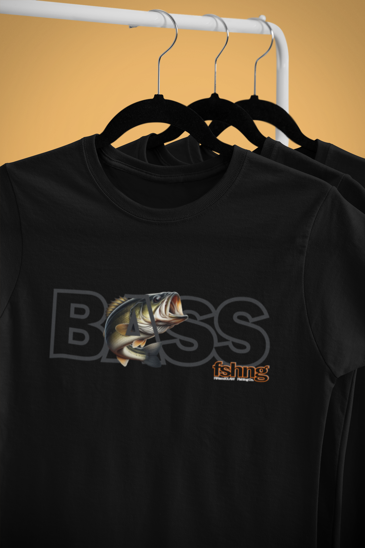 Bass Fish T-shirt by Fin and Claw Fishing Co.