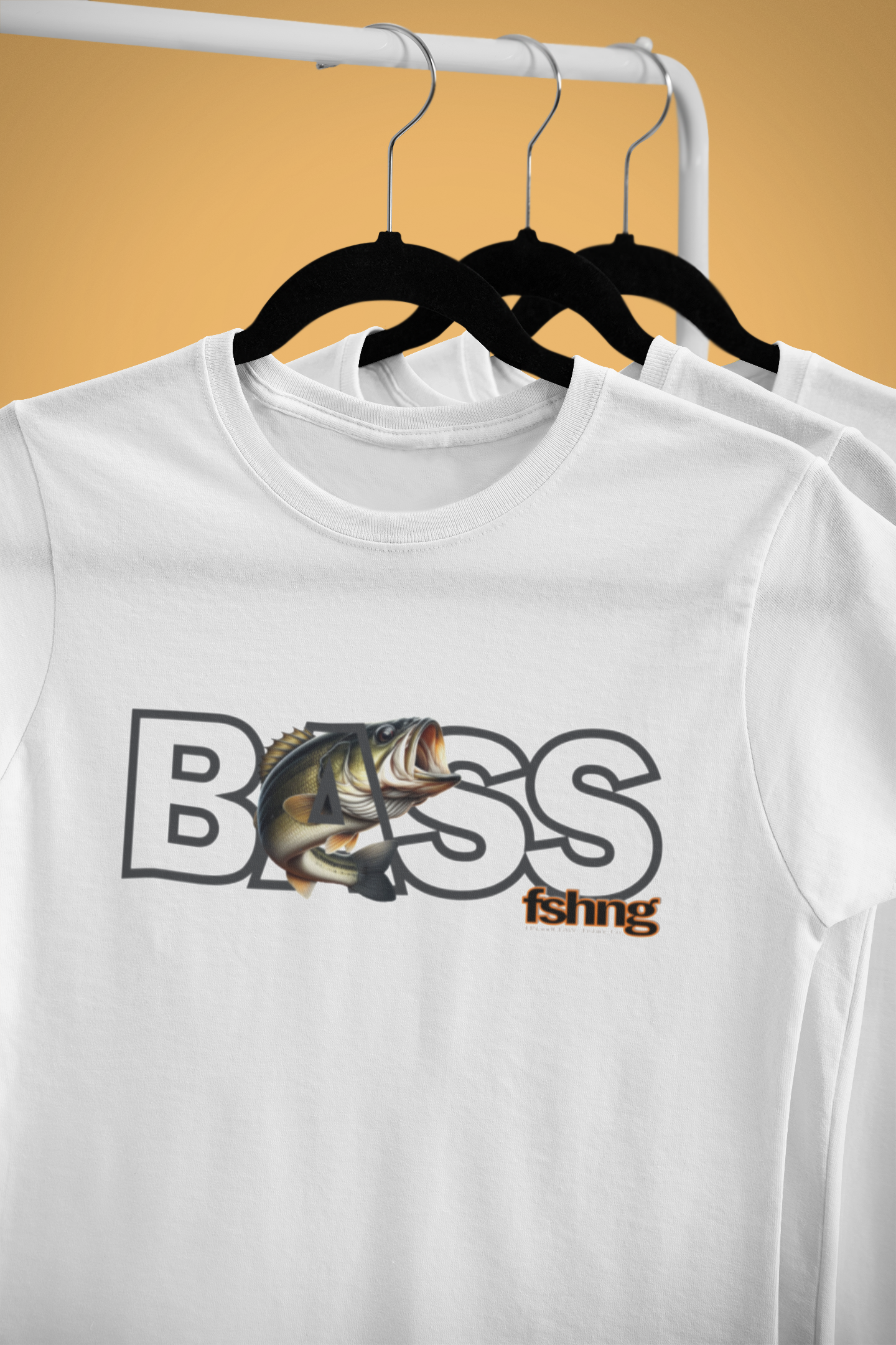 Bass Fish T-shirt by Fin and Claw Fishing Co.