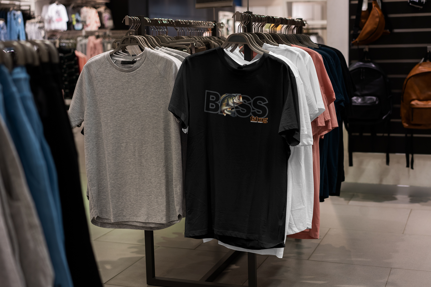 Bass Fish T-shirt by Fin and Claw Fishing Co.
