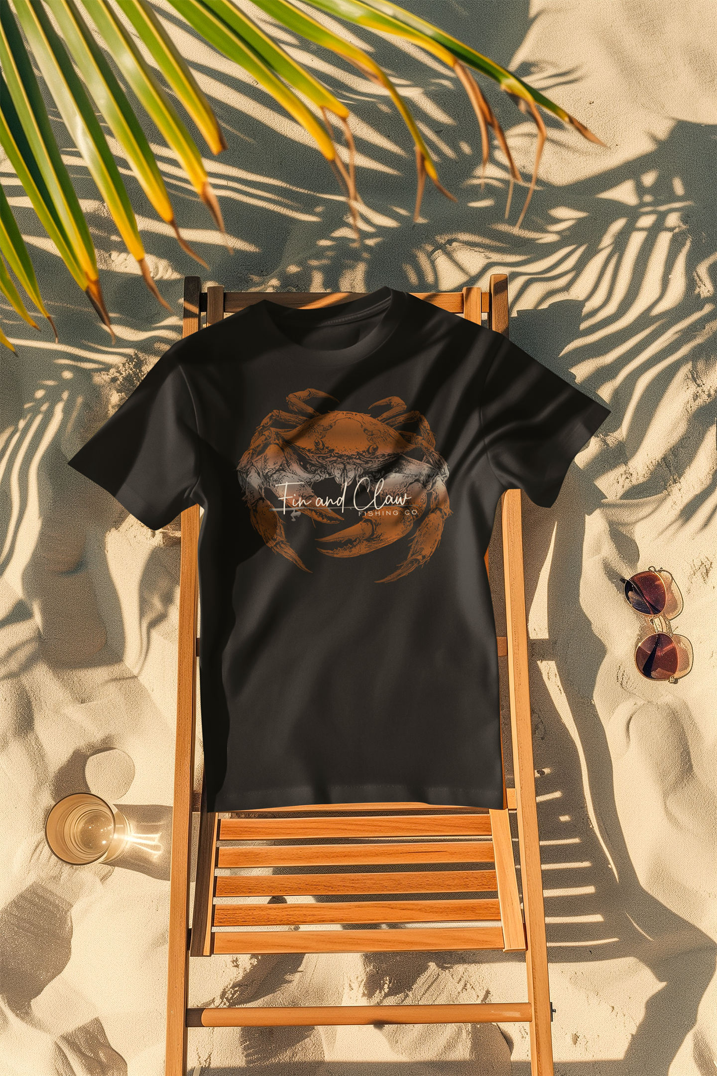 Dungeness Crab Unisex Graphic Shirt for Men and Women, Ocean Sea Life Apparel by Fin and Claw Fishing Co..