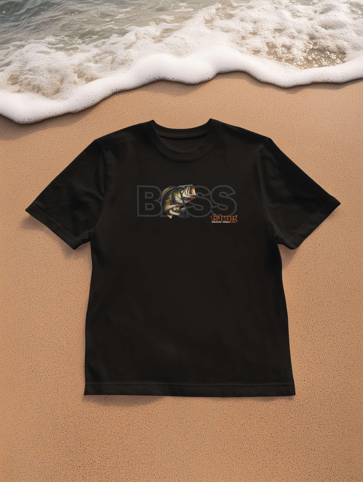 Bass Fish T-shirt by Fin and Claw Fishing Co.
