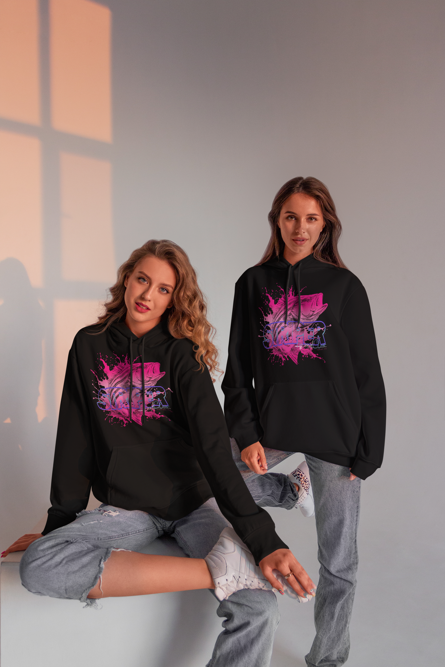 Pink Line Edition Striped Bass Hoodie