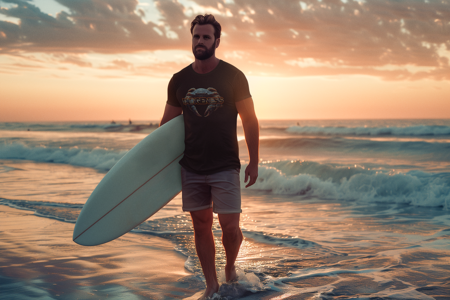 Tribal Dungeness Crab Tee – Summer Collection.