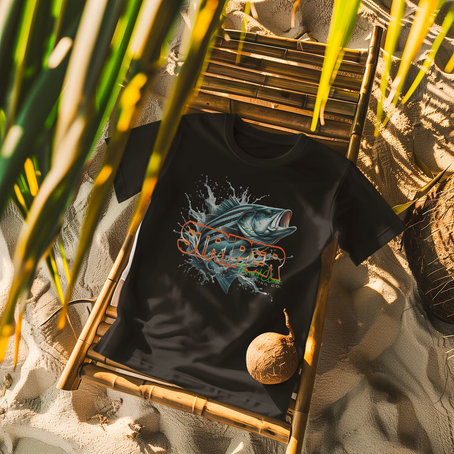 Striped Bass T-shirt for Men and Women.