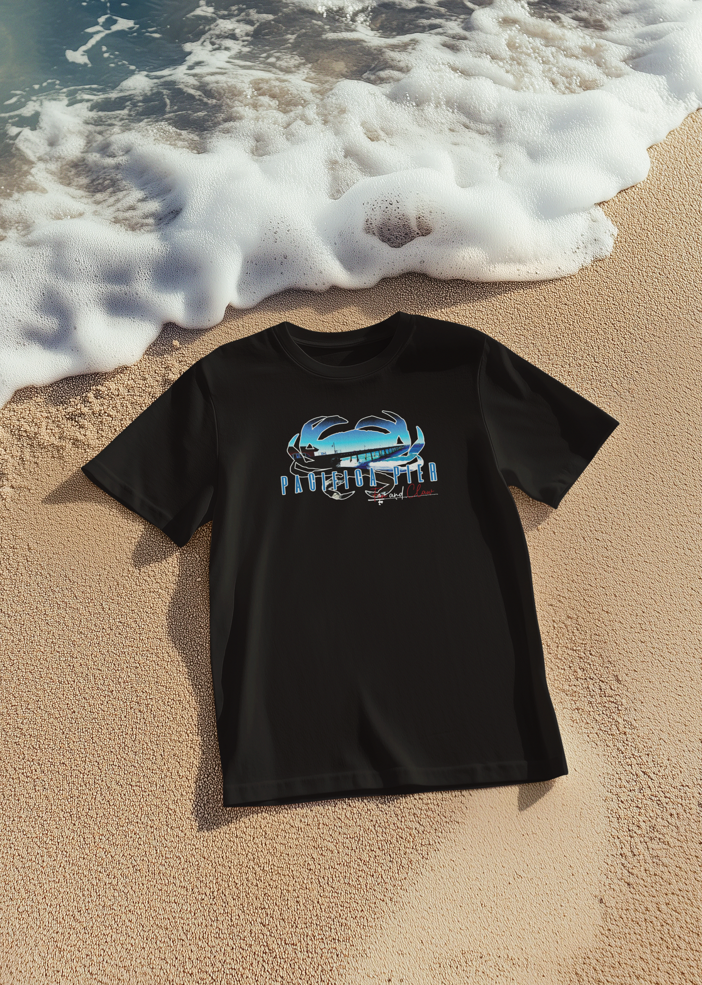 Pacifica Pier T-shirt by FIn and Claw Fishing Co.