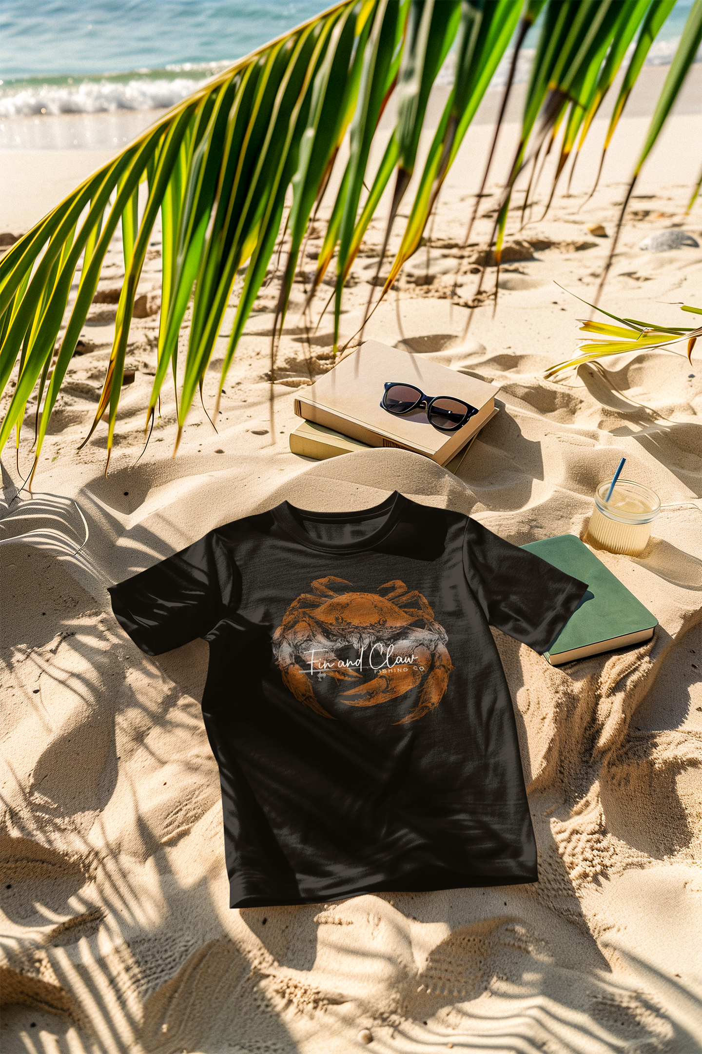Dungeness Crab Unisex Graphic Shirt for Men and Women, Ocean Sea Life Apparel by Fin and Claw Fishing Co..