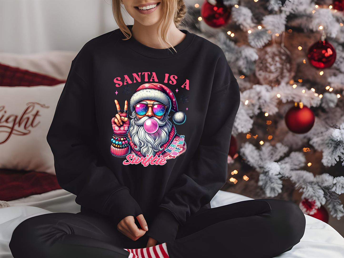 "Swiftie Santa" Sweater – Festive Fun for Every Swiftie