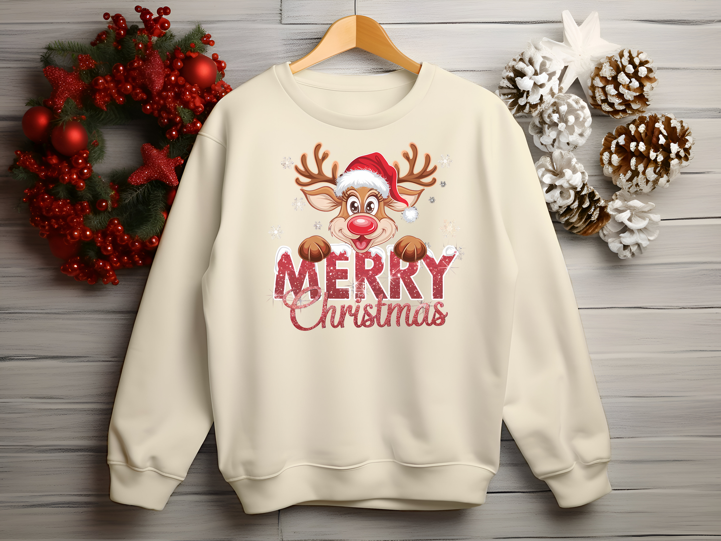 Stay Festive with Our Vintage Rudolph Christmas Sweater.