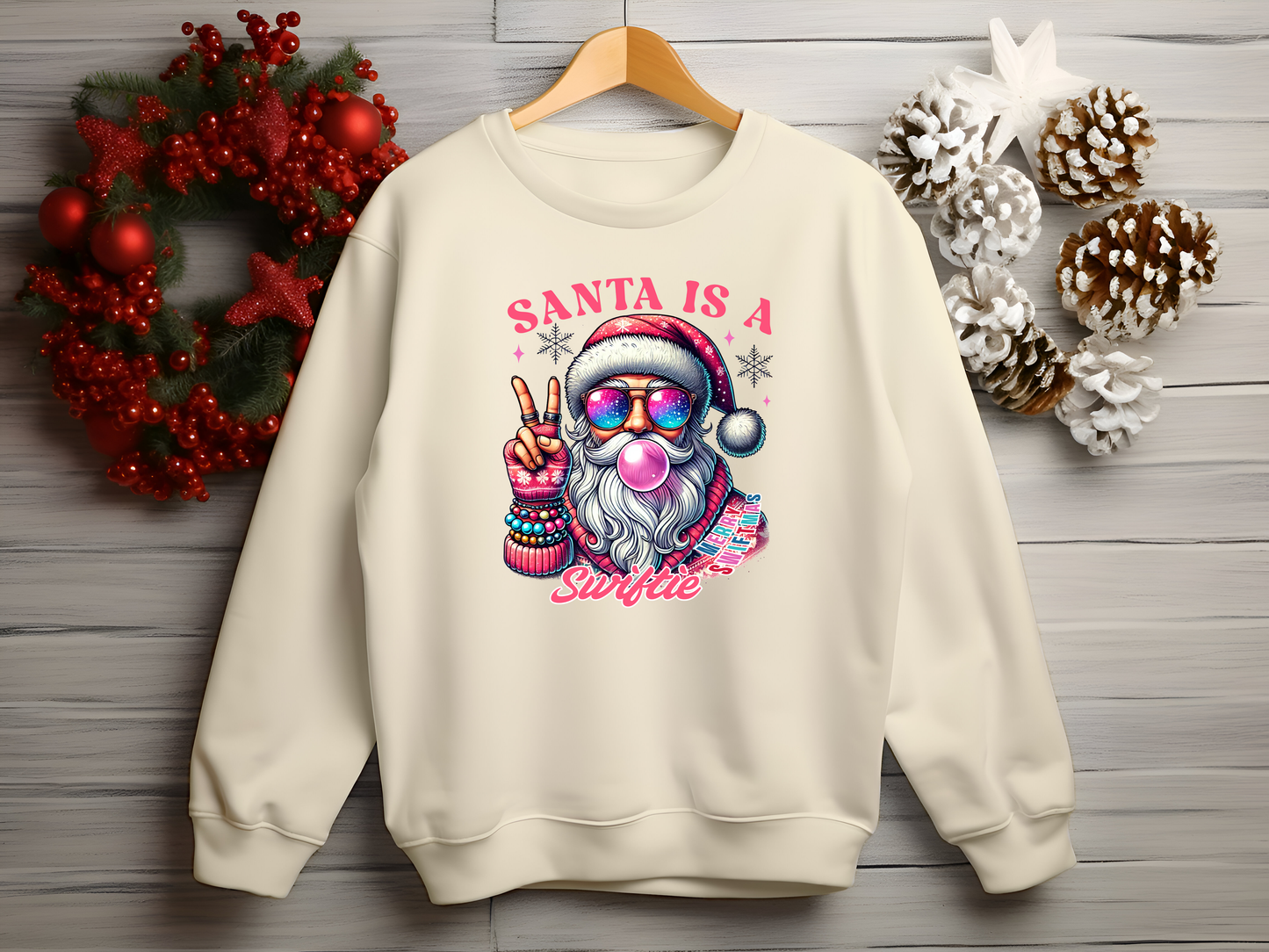 "Swiftie Santa" Sweater – Festive Fun for Every Swiftie