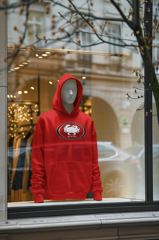 Pullover Hoodie - Inspired SF 49ers Football by Fin and Claw Designs