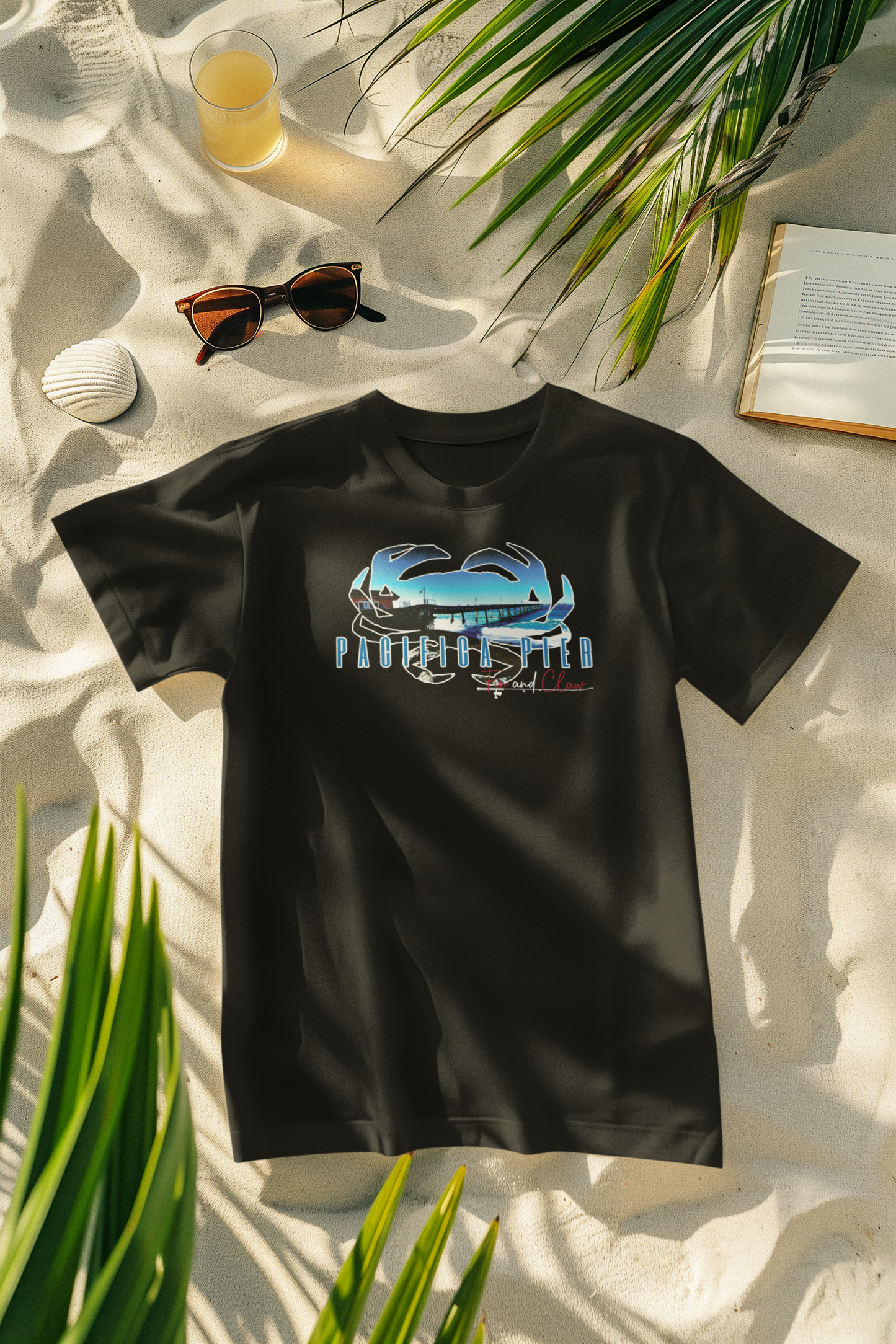 Pacifica Pier T-shirt by FIn and Claw Fishing Co.