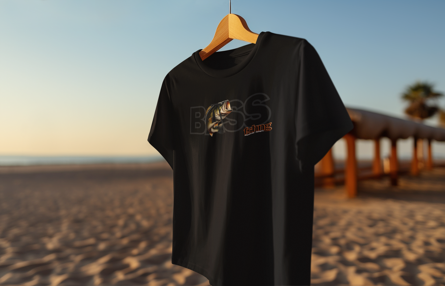 Bass Fish T-shirt by Fin and Claw Fishing Co.