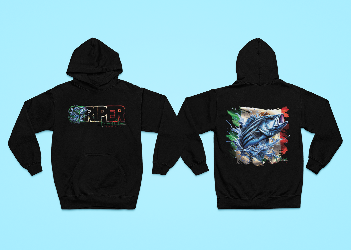 Striper Season Vida Fin and Claw Fishing Co. Pullover Hoodie