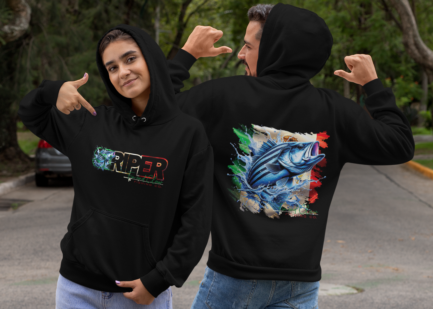 Striper Season Vida Fin and Claw Fishing Co. Pullover Hoodie