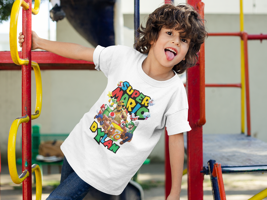 Personalized Super Mario Bros. Birthday Shirt