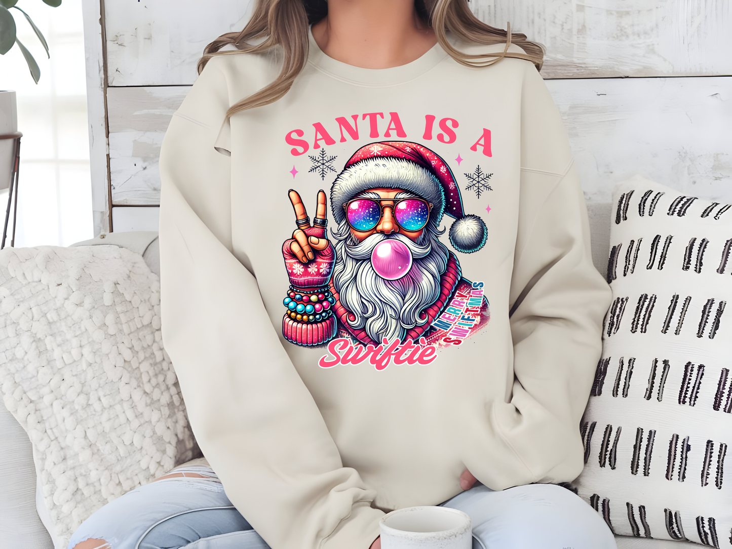 "Swiftie Santa" Sweater – Festive Fun for Every Swiftie