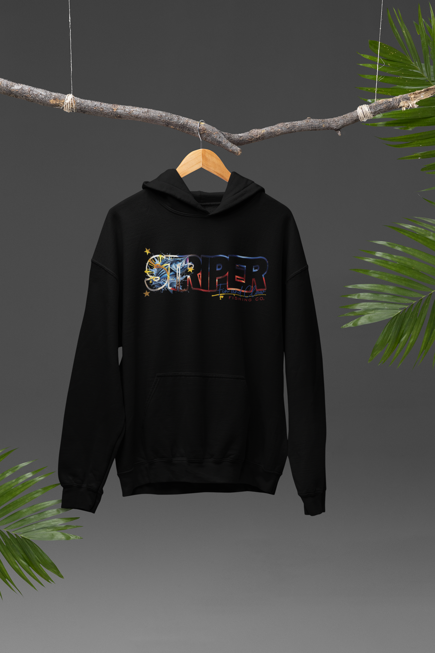 Striper Season Vida Fin and Claw Fishing Co. Pullover Hoodie