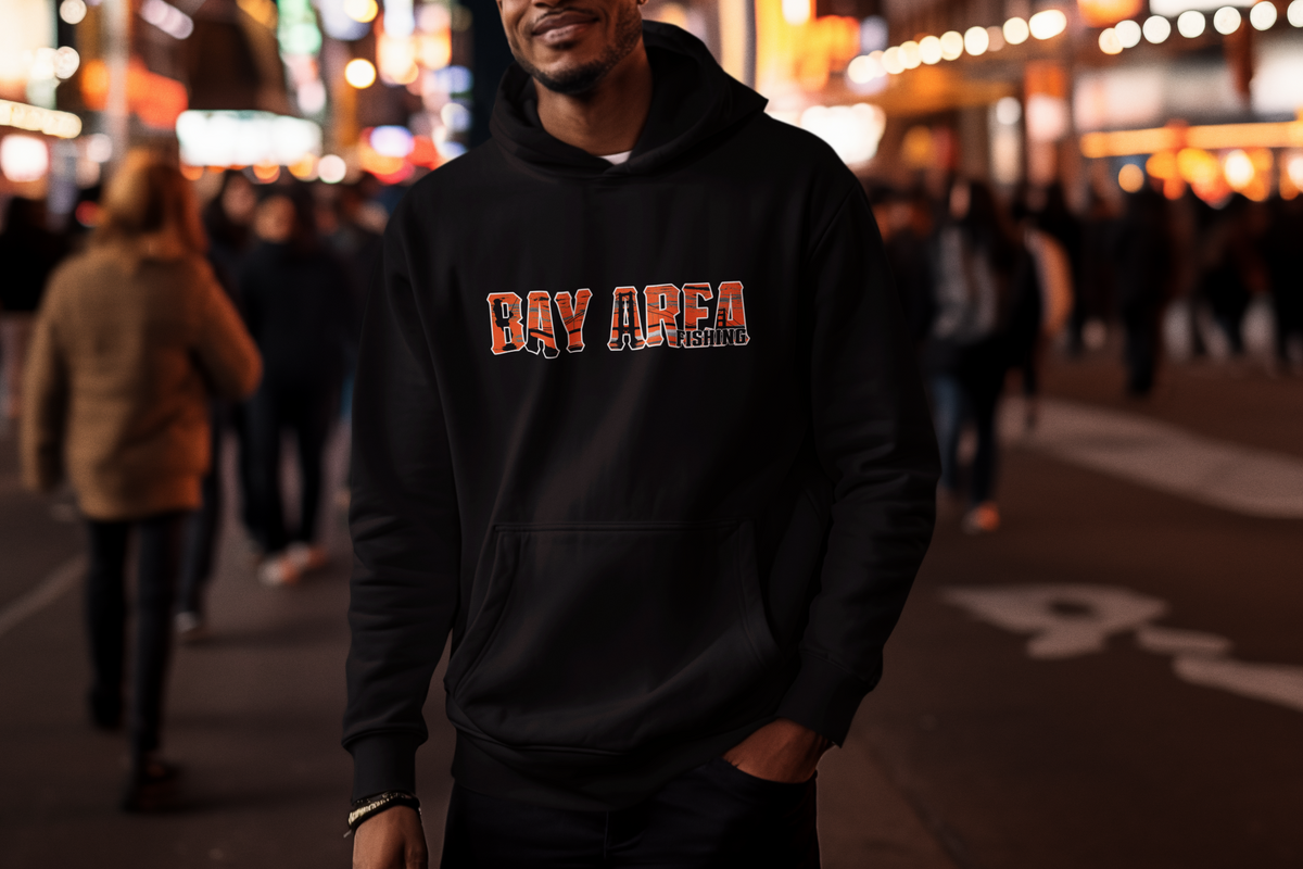 Bay Area - Inspired Graphic Fishing Pullover Hoodie