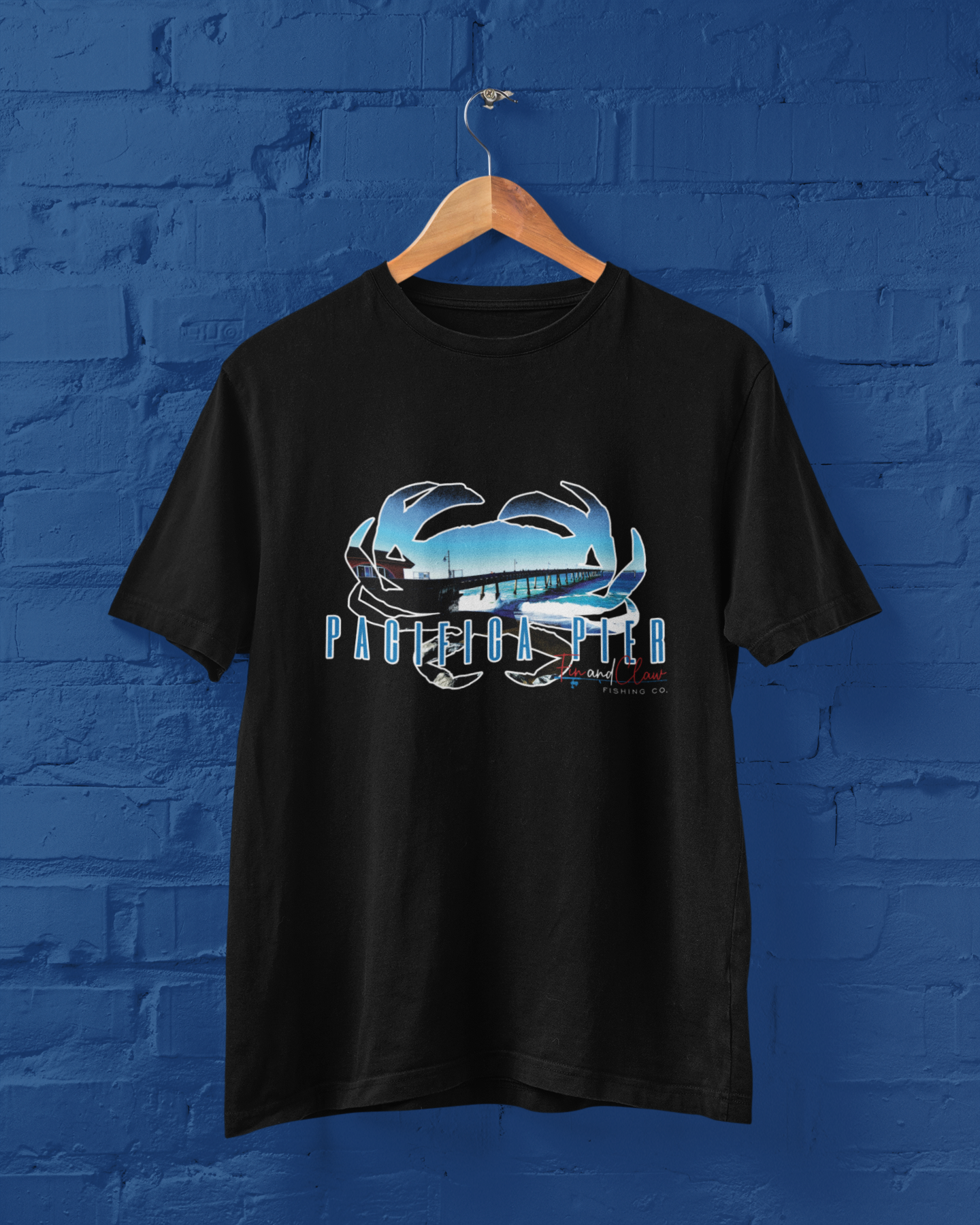 Pacifica Pier T-shirt by FIn and Claw Fishing Co.