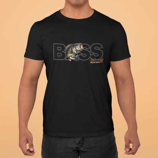 Bass Fish T-shirt by Fin and Claw Fishing Co.