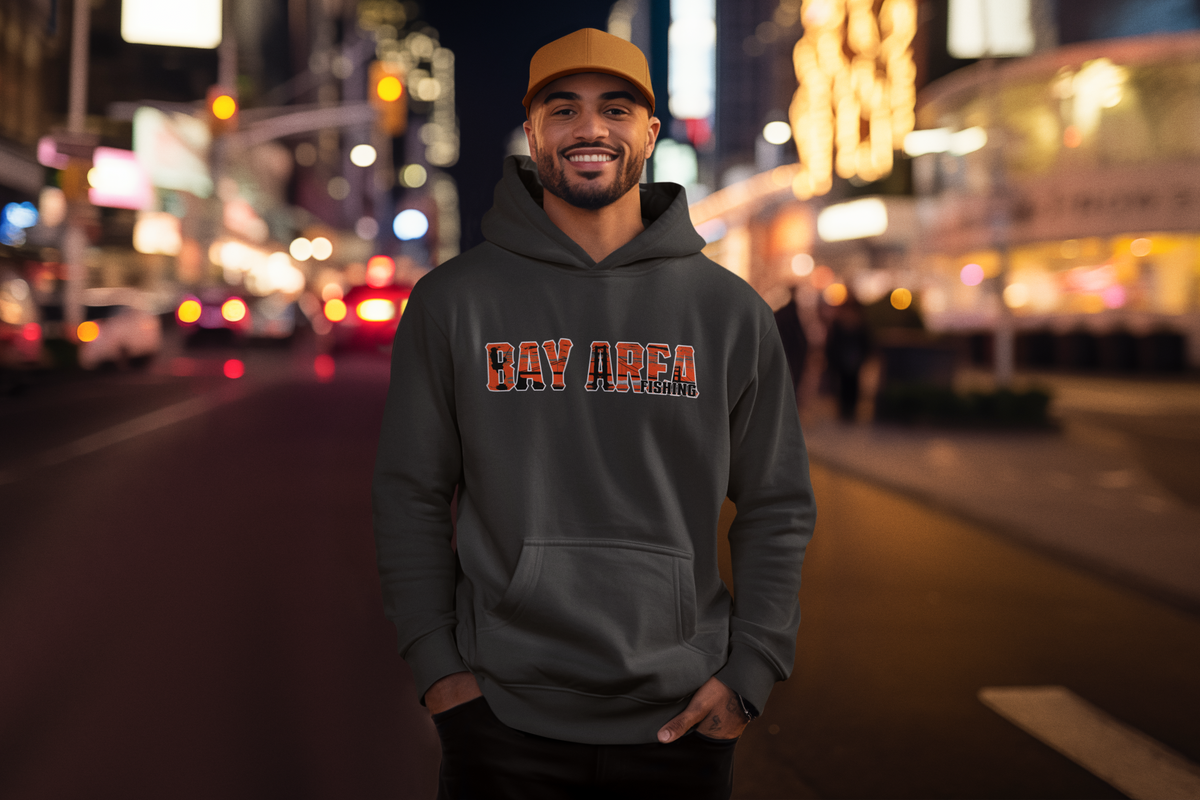 Bay Area - Inspired Graphic Fishing Pullover Hoodie