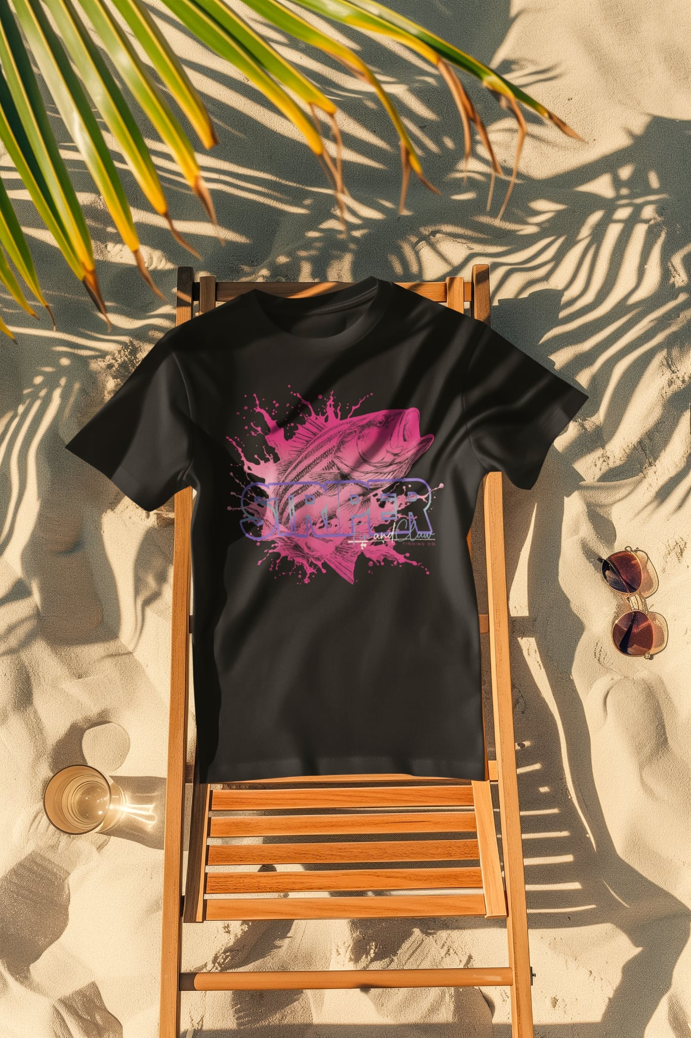 Pink Line Edition Striped Bass T-Shirt