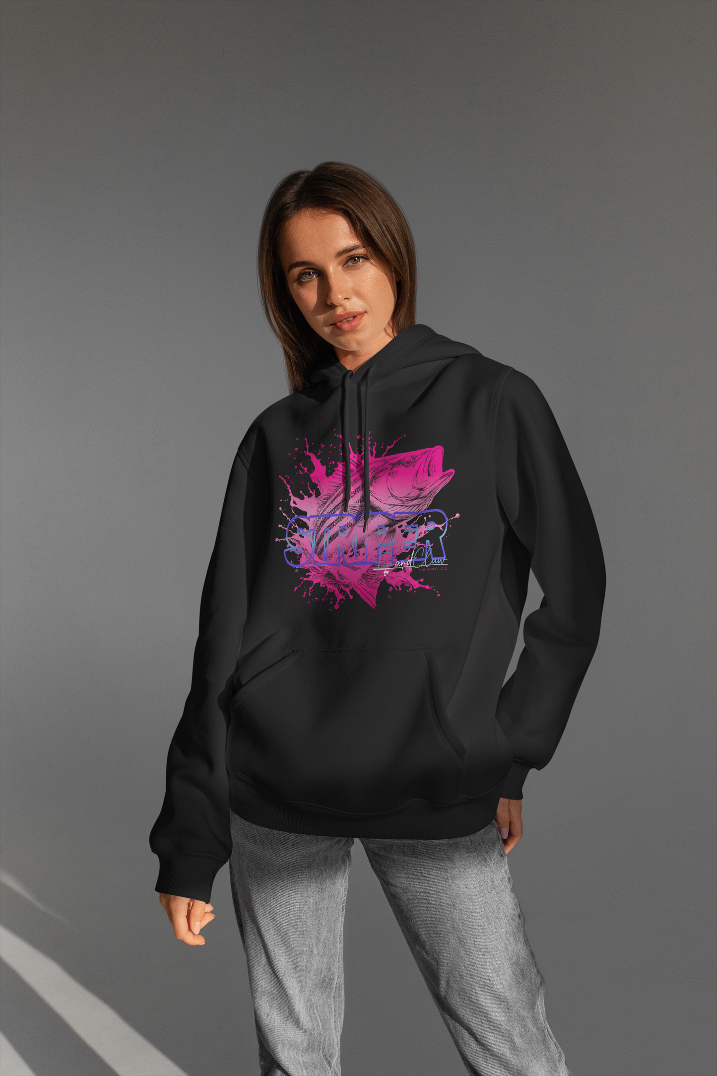 Pink Line Edition Striped Bass Hoodie