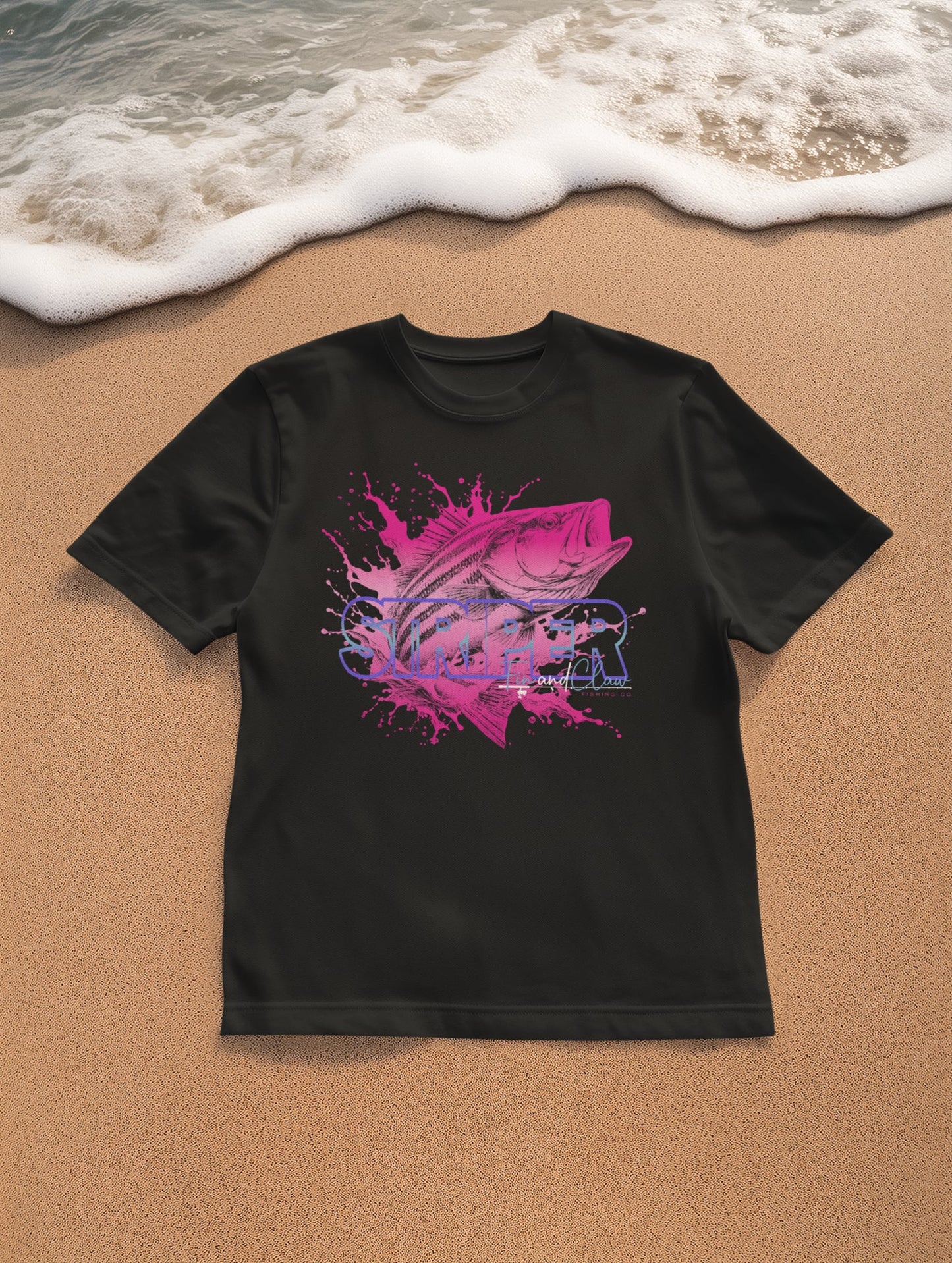 Pink Line Edition Striped Bass T-Shirt
