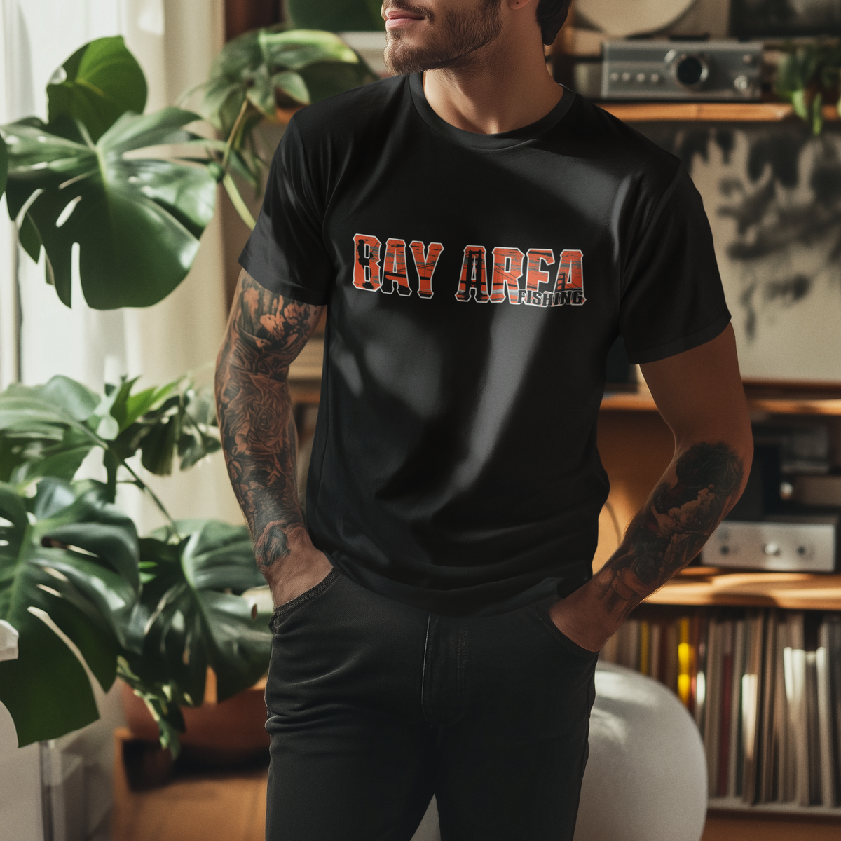 Bay Area Fishing Graphic T-shirt