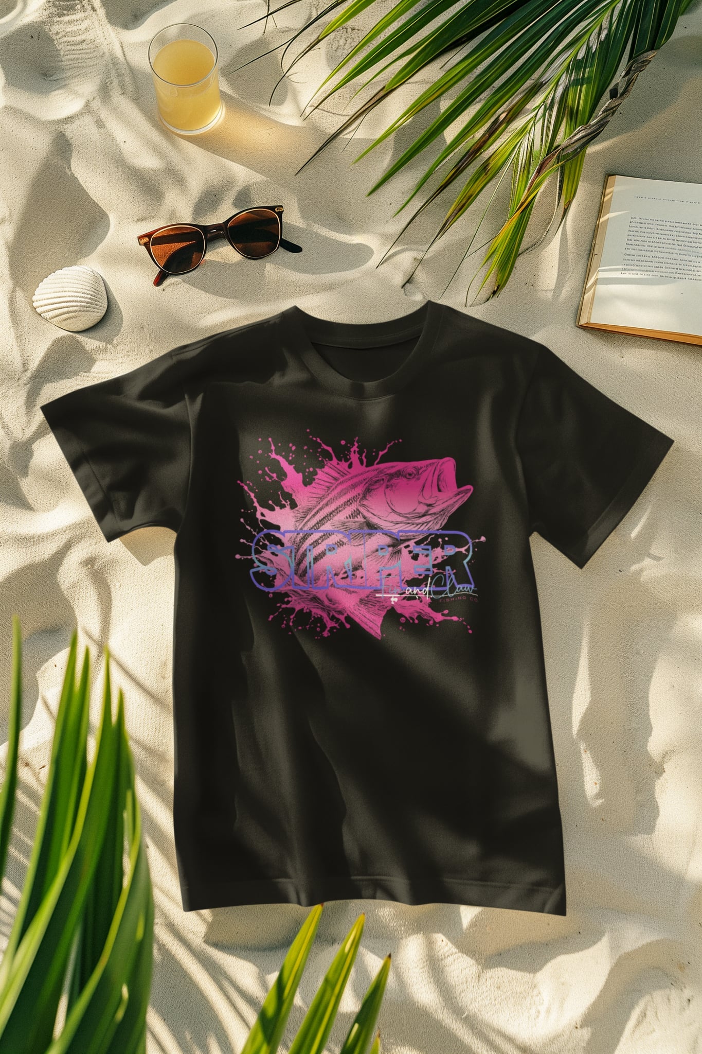 Pink Line Edition Striped Bass T-Shirt