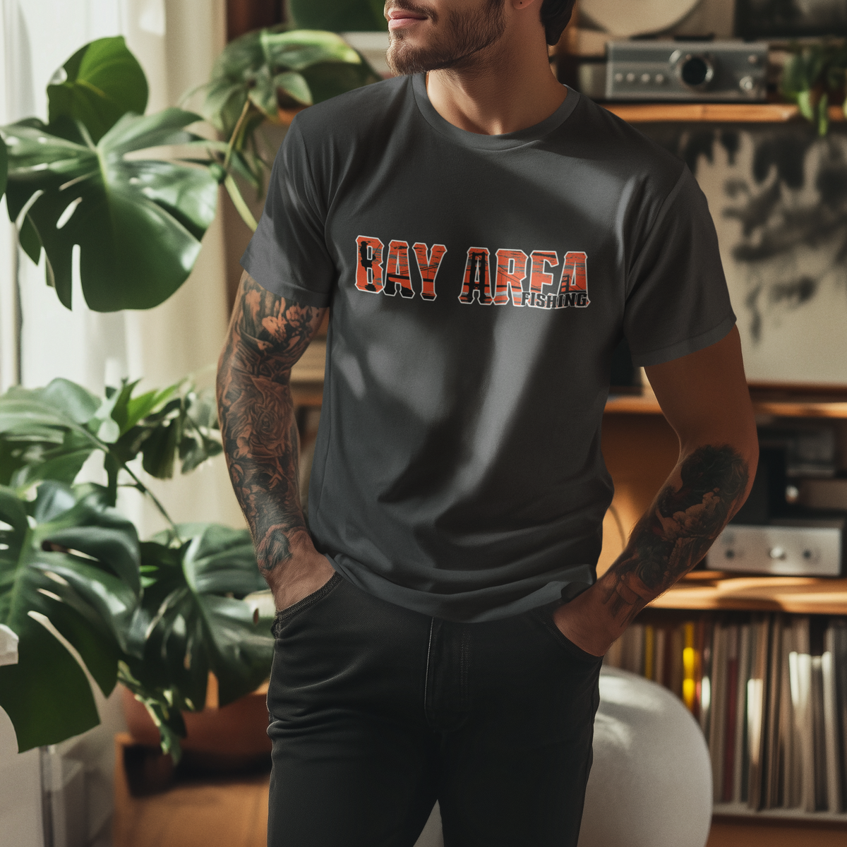 Bay Area Fishing Graphic T-shirt