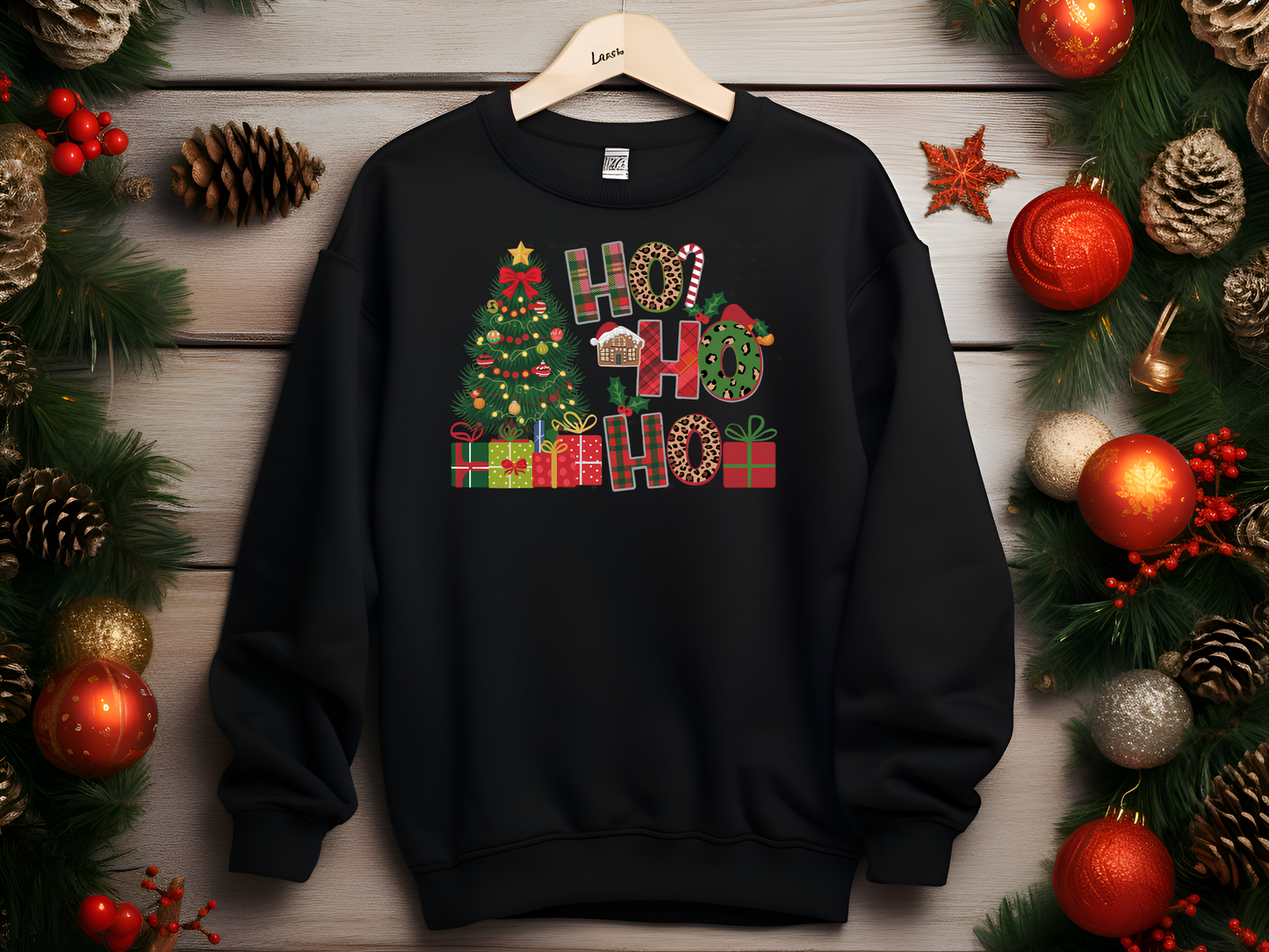 🎄 Ho, Ho, Ho Christmas Sweatshirt – Festive, Cozy, and Premium Quality! 🎅.