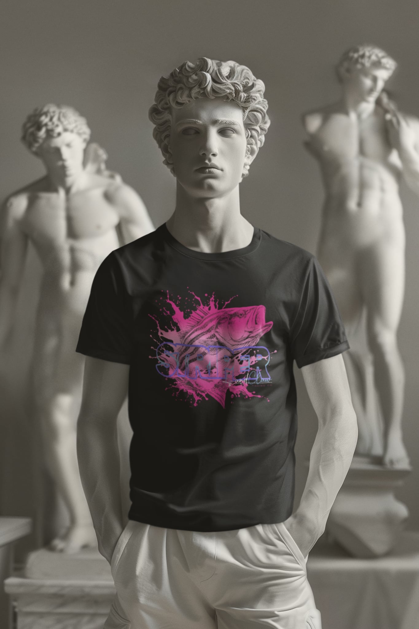 Pink Line Edition Striped Bass T-Shirt