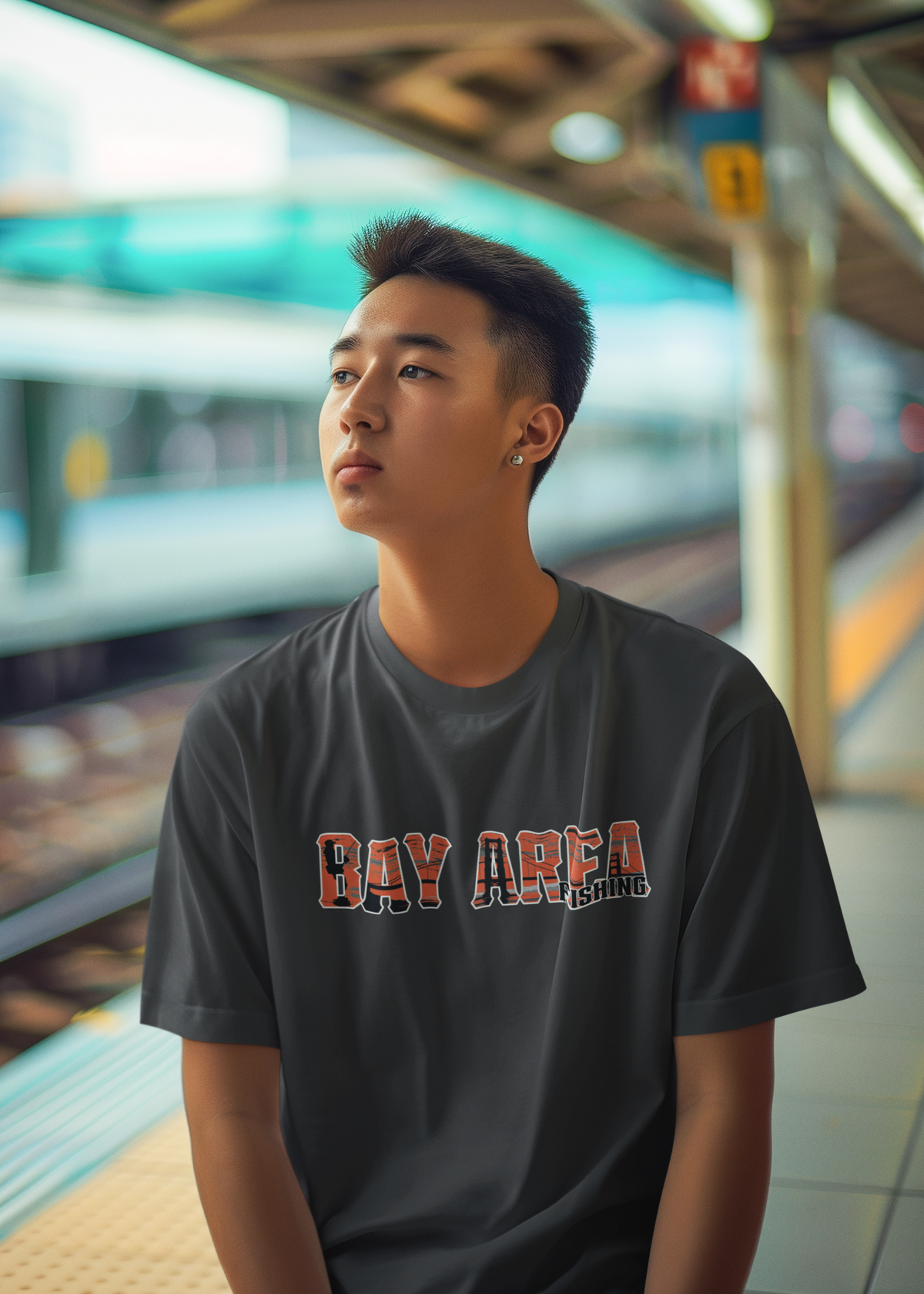 Bay Area Fishing Graphic T-shirt