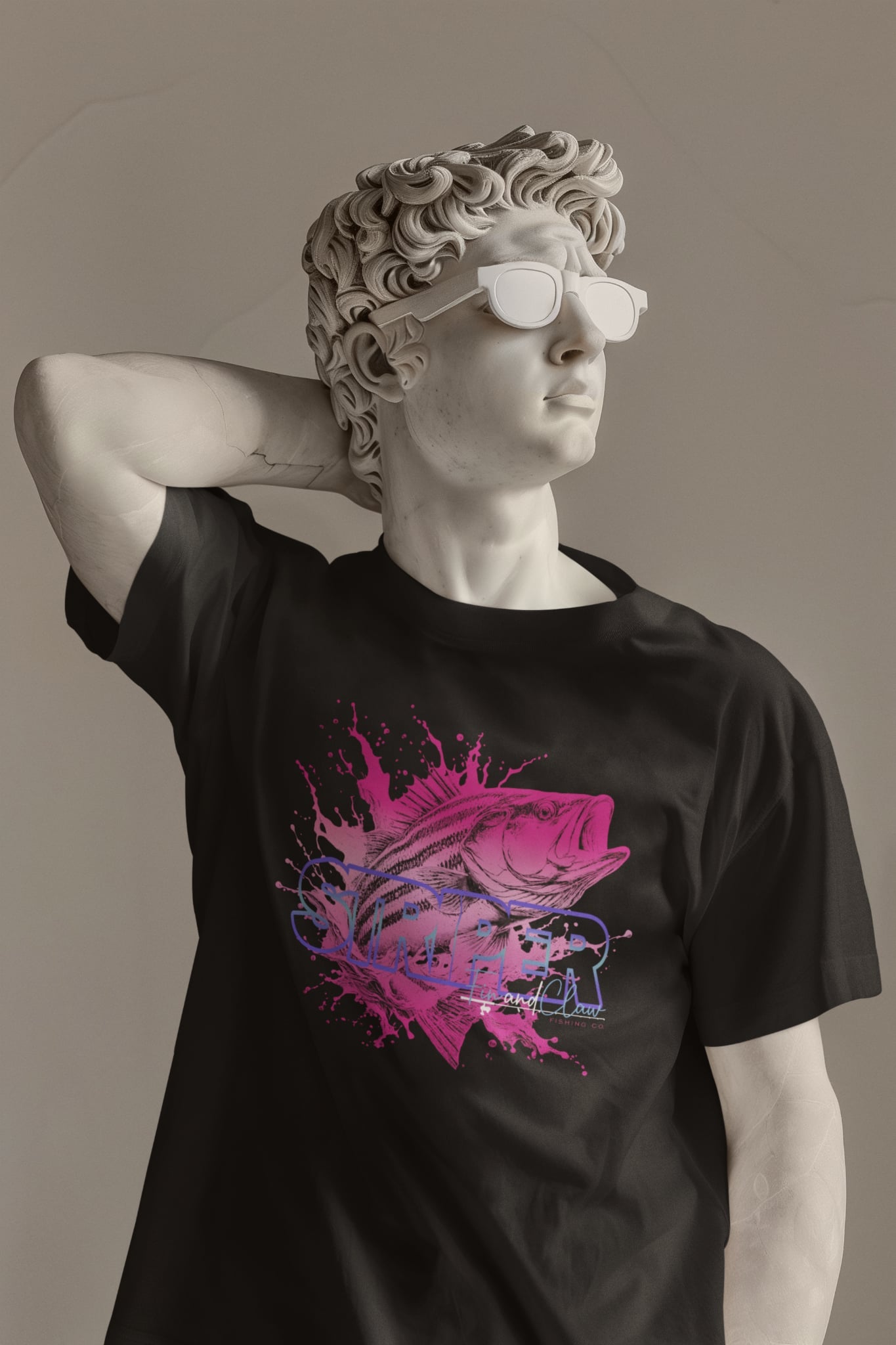 Pink Line Edition Striped Bass T-Shirt