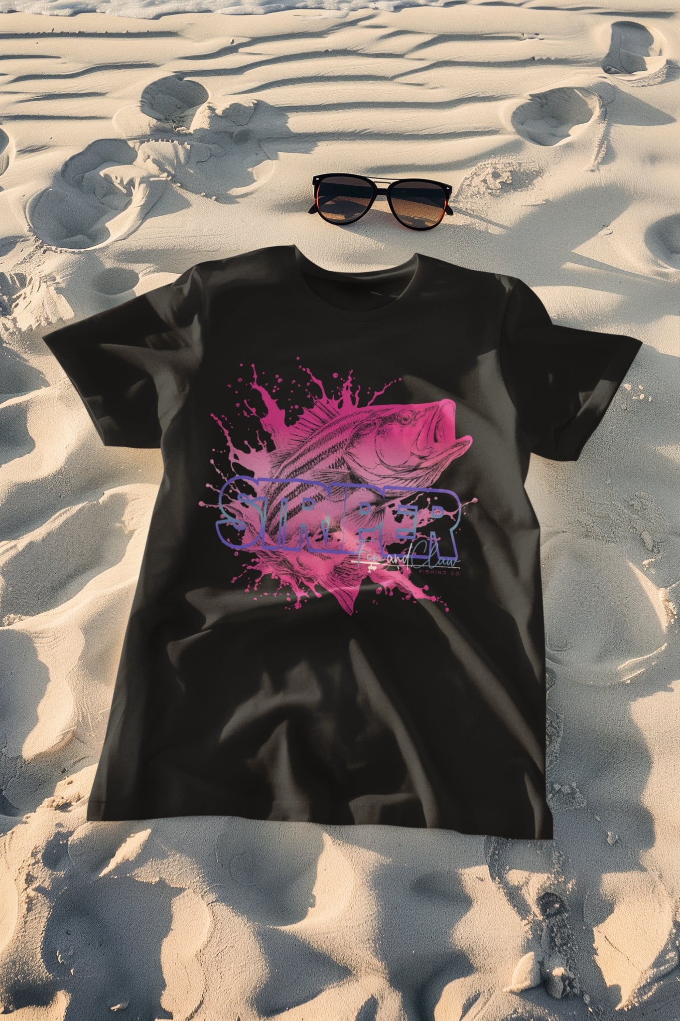 Pink Line Edition Striped Bass T-Shirt