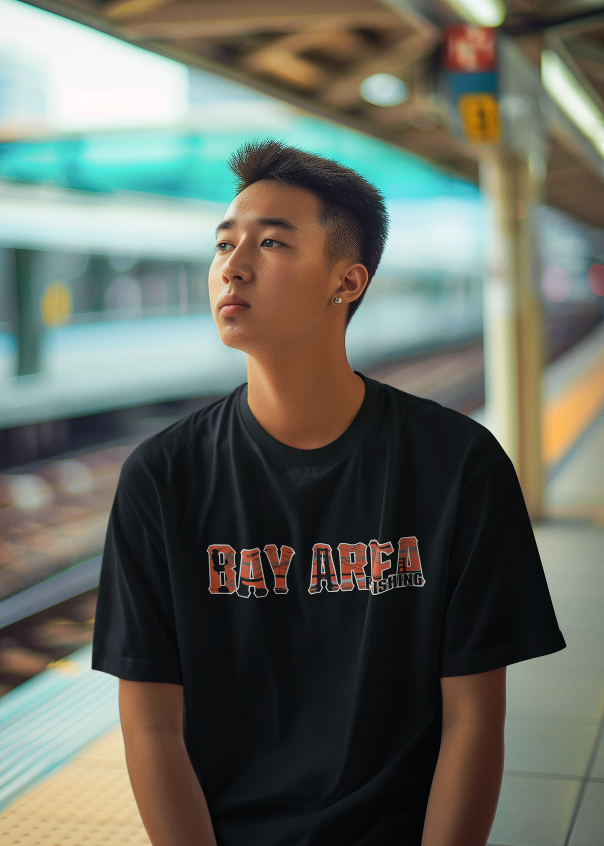 Bay Area Fishing Graphic T-shirt