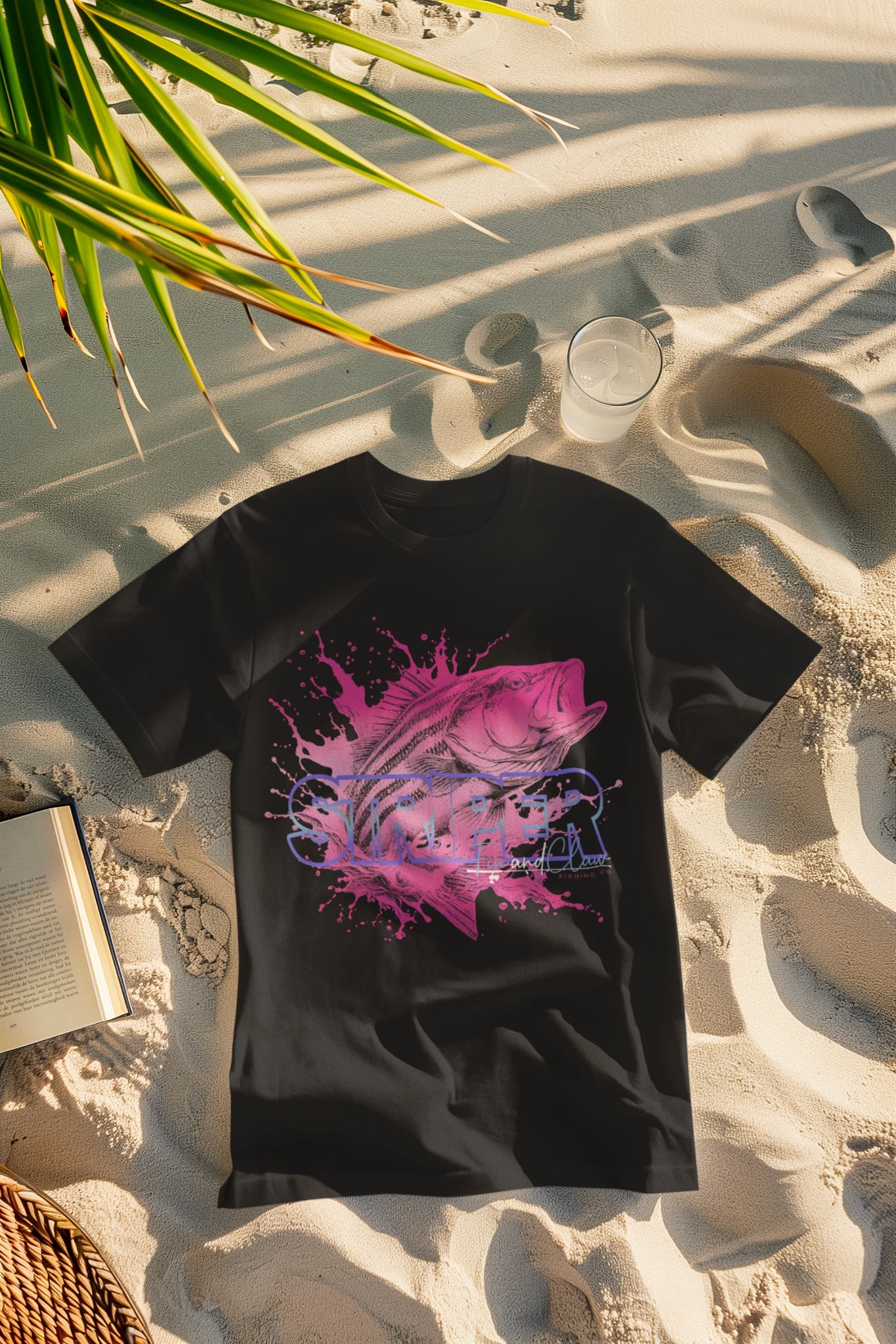 Pink Line Edition Striped Bass T-Shirt