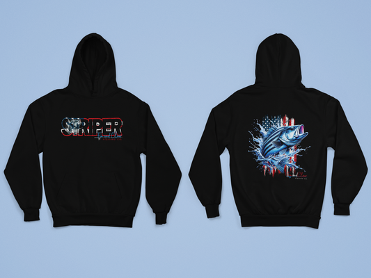 Striper Bass USA Hoodie - Fin and Claw Fishing Co.  Limited New Edition