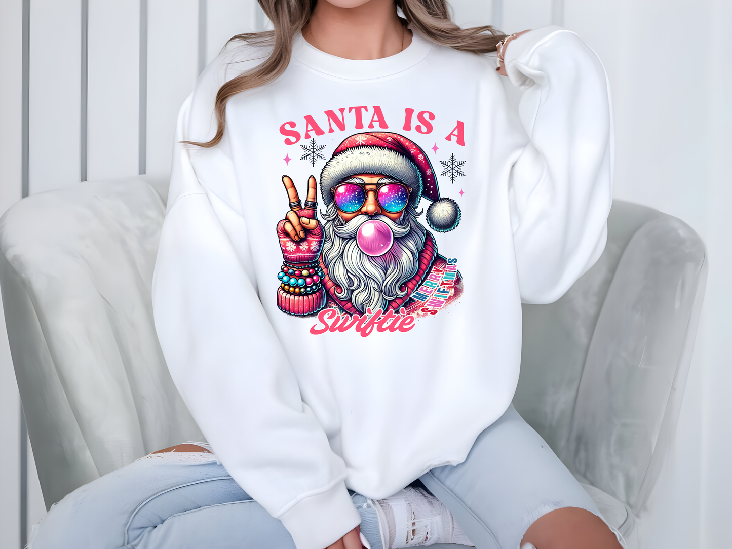 "Swiftie Santa" Sweater – Festive Fun for Every Swiftie