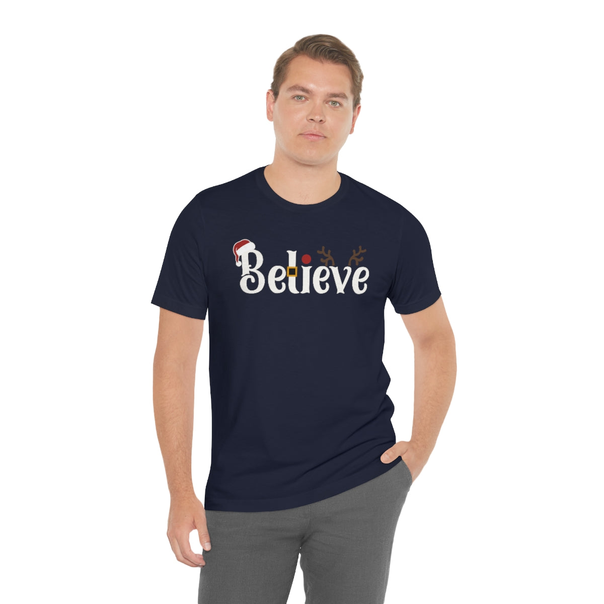 Believe Christmas T-shirt for Men and Women - Best Santa Christmas Tee