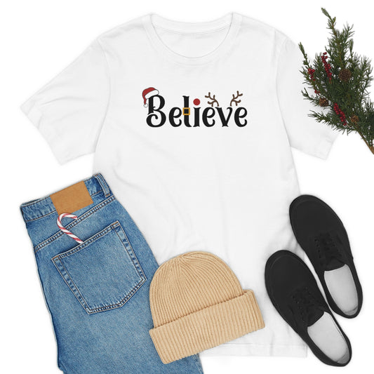 Believe Christmas T-shirt for Men and Women - Best Santa Christmas Tee