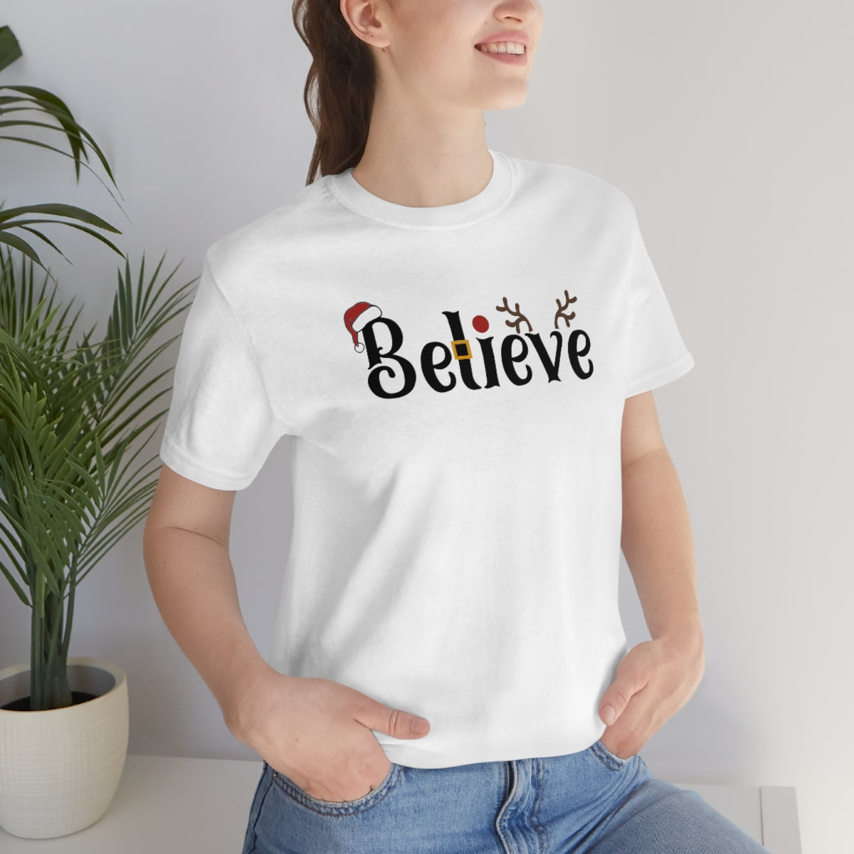 Believe Christmas T-shirt for Men and Women - Best Santa Christmas Tee