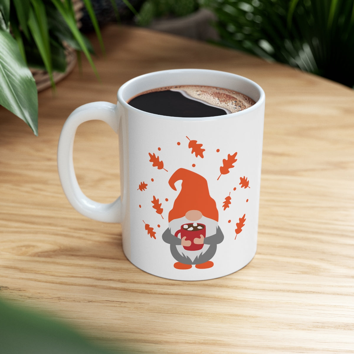 Autumn Gnome Ceramic Mug 11oz