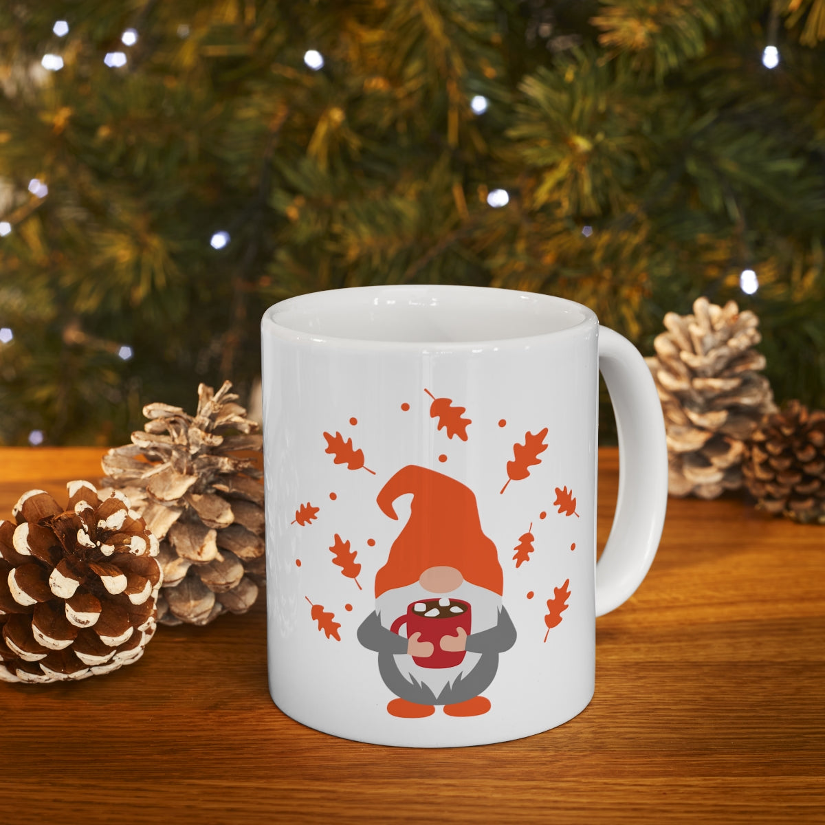 Autumn Gnome Ceramic Mug 11oz