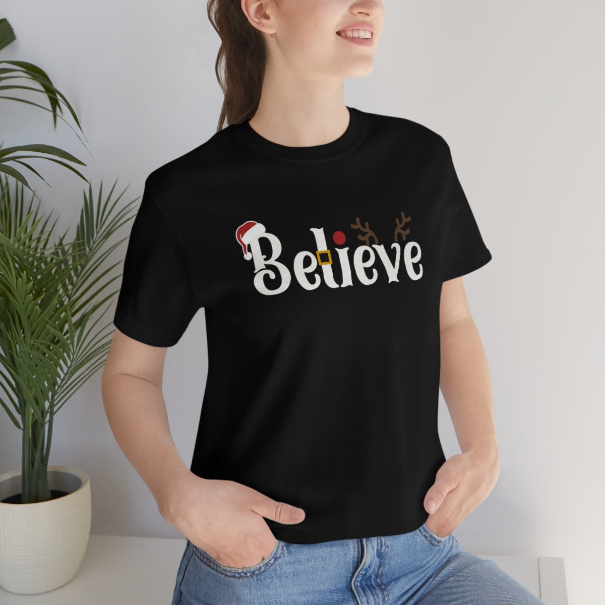 Believe Christmas T-shirt for Men and Women - Best Santa Christmas Tee