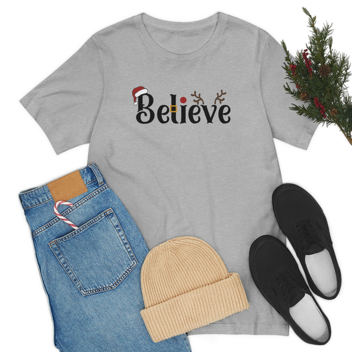 Believe Christmas T-shirt for Men and Women - Best Santa Christmas Tee